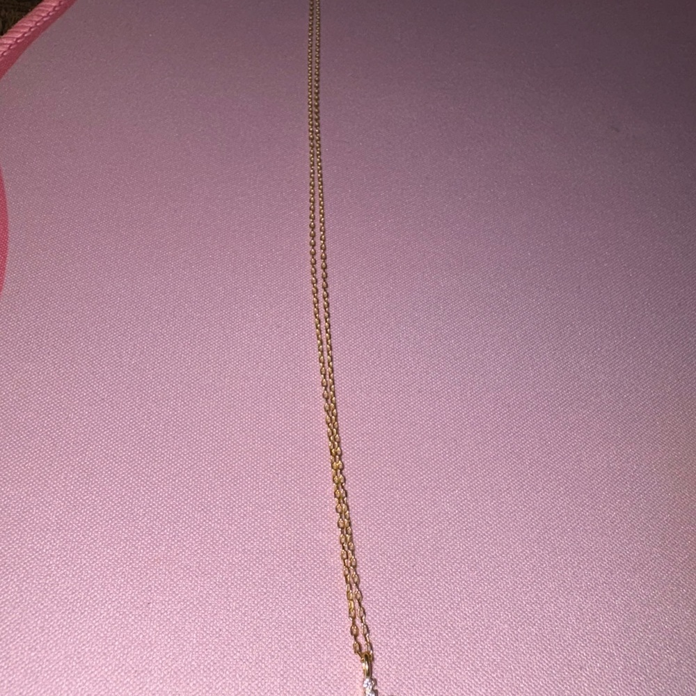 Elegant Gold Cross Pendant Necklace - Picture 2 of 2
